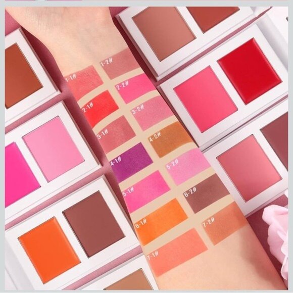 Afflano Cream to Powder Blush 07 Coral Soft Glow, Long-Wear Makeup Essential - Picture 4 of 10